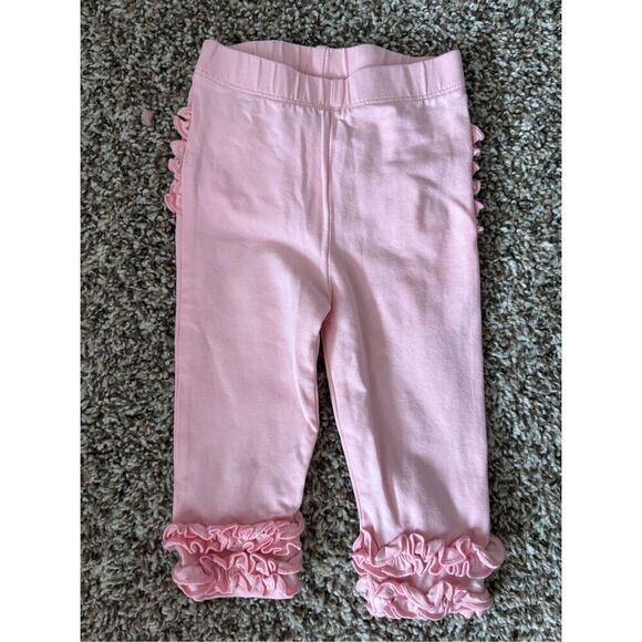 ❤️RuffleButts Pink Leggings 6-12M - Picture 1 of 5
